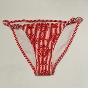 Aerie Eyelet String Striped Bikini Bottom